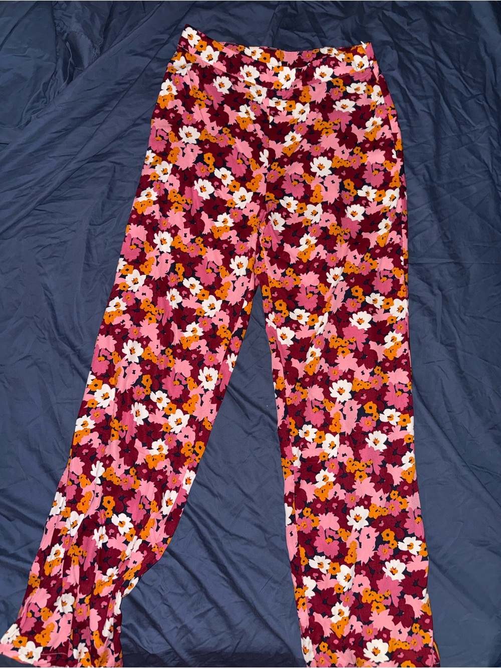 Women’s Floral Knit Pants - Pink Multi